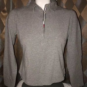 Tommy Hilfiger Woman's Grey Button Collar Shirt